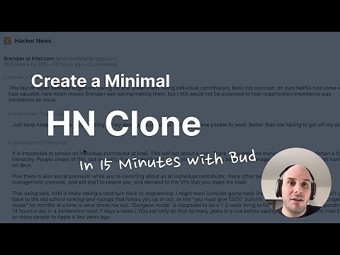 Build a Minimal Hacker News Clone in 15 Minutes with Bud