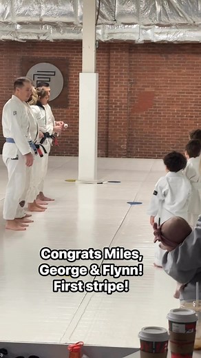 31 reactions | Big congrats to George, Miles and Flynn for putting in the work to get their first Jiu Jitsu stripe on their white belt! | Ron Howard | Facebook