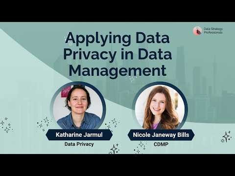 Applying Data Privacy in Data Management