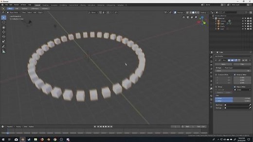 Blender 2.8 -阵列修改器-旋转阵列