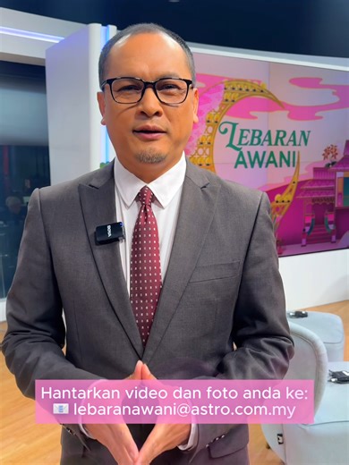 Ini makluman penting untuk semua perantau di seluruh dunia! Hantarkan Salam Perantauan anda kepada insan tersayang untuk kami siarkan di platform Astro AWANI. Gunakan kreativiti anda untuk hantarkan video atau foto kepada kami melalui email lebaranawani@astro.com.my Pastikan maklumat lengkap disertakan dalam email berkenaan. Nama📝, Lokasi📍dan No Telefon📞. Semoga lebaran kali ini lebih bermakna untuk kita semua. #LebaranAWANI #BilaBersamaLagiJadi
