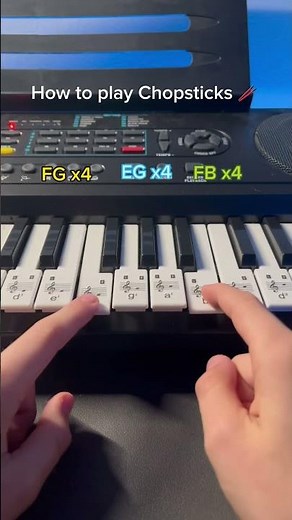 Chopsticks Piano Tutorial 🥢 #easy #piano #beginner #tutorial