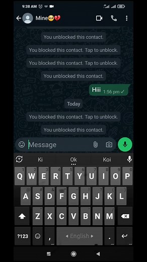 Unlocking a Contact: Messaging App Interaction