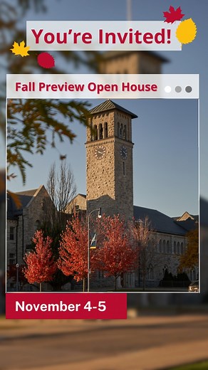 Come explore the beauty of Queen’s campus in the fall, and take the...