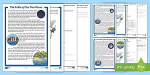 LKS2 Willow Pattern Story: The Fable of the Two Doves Differentiated Reading Comprehension Activity