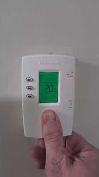 How to change the temperature on a Honeywell thermostat. #realestate #home #thermostat