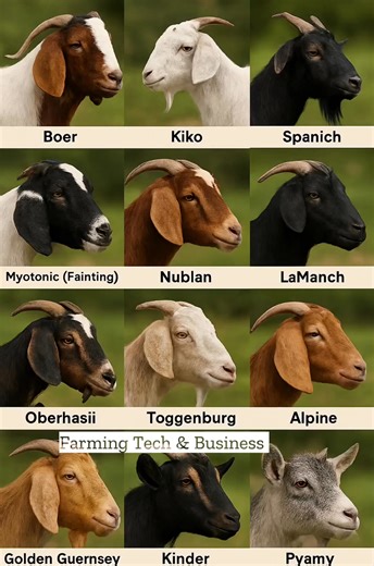 Goat Breeds #MeatGoats #milkgoats #dualpurposegoats | Farming Tech& Business