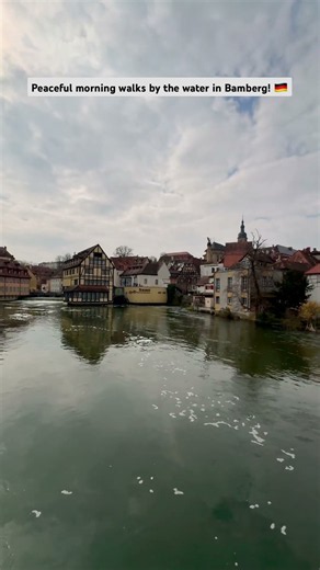 Peaceful morning walks by the water in Bamberg! 🇩🇪