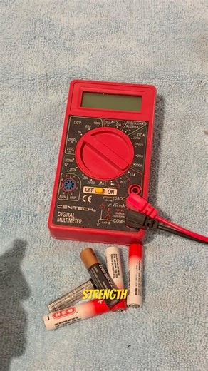 Multimeter battery testing-bruh my batteries good?#electrical #aaa #dc #harborfreight #test #2026