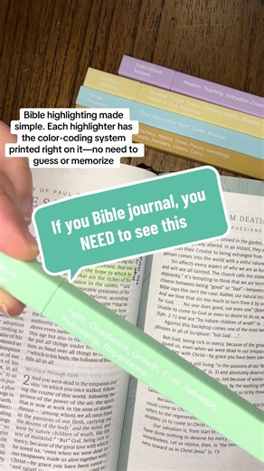 Bible Highlighters with Color-Coding System