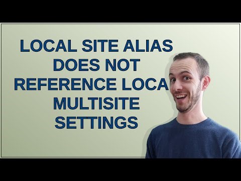 Drupal: Local site alias does not reference local multisite settings
