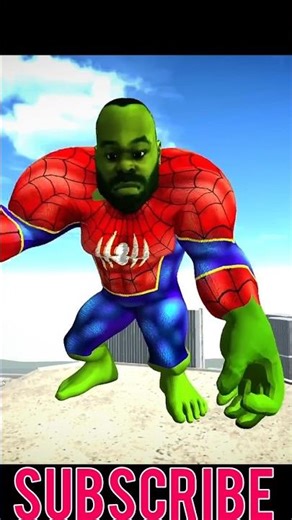 hulk Spider-Man Vs franklin fight 😨 in Indian bike driving 3D #shortsfeed #gameing #Spider-Man