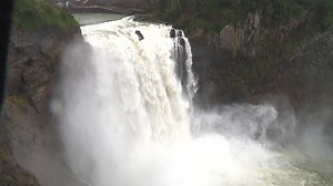 SNOQUALMIE FALLS: Heavy rain and snow in the mountains is causing a surge at Snoqualmie Falls! Latest forecast: q13fox.com/weather | FOX 13 Seattle