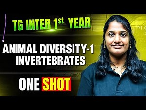 Animal Diversity - I Invertebrates One Shot in Telugu | TG Inter 1st Year | Zoology | IPE & EAPCET