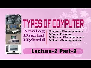 Types of Computer? | Lecture-2(Part-2) | URDU