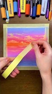 I'm drawing a psychedelic illustration with oil pastels 🤩✨ #tutorial #oilpastel #gradient #art