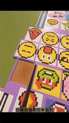 Satisfying pixel art in minecraft (Batman) #shorts #gaming #minecraft