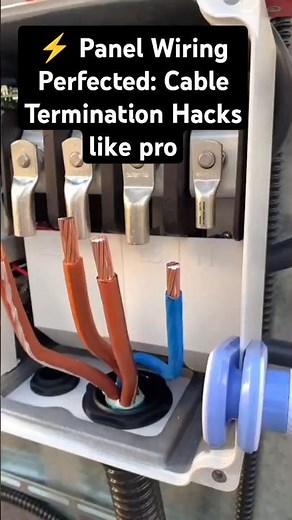 ⚡ Panel Wiring Perfected: Cable Termination Hacks (Step-by-Step) #shorts