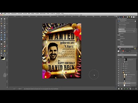 Bildbearbeitung: GIMP - Tutorial deutsch - POSTER-ALARM - Teil1