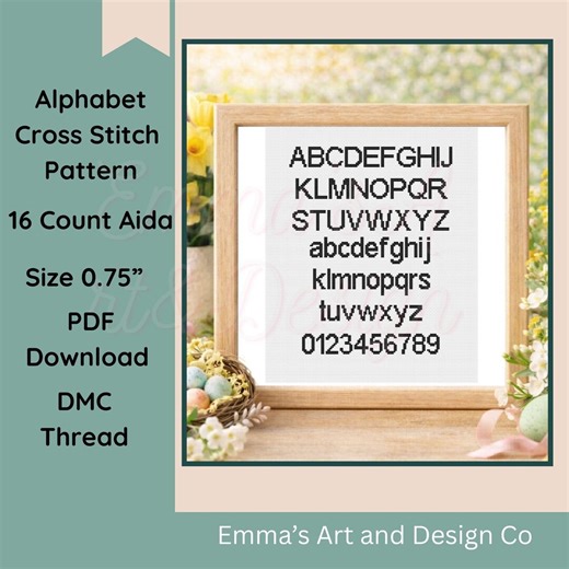 Alphabet Cross Stitch Pattern PDF, Fancy Script Font, Cursive Monogram, Embroidery Letters, Download - Etsy