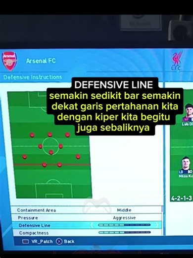 Fungsi defensive instructions di bola pes/efootball 🎮 #ps3 #ps4 #tutorial #pes #gaming #fyp