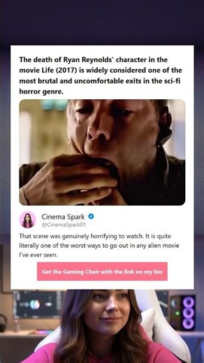 The death of Ryan Reynolds character in the movie Life 2017 is widely considered one of the most bru