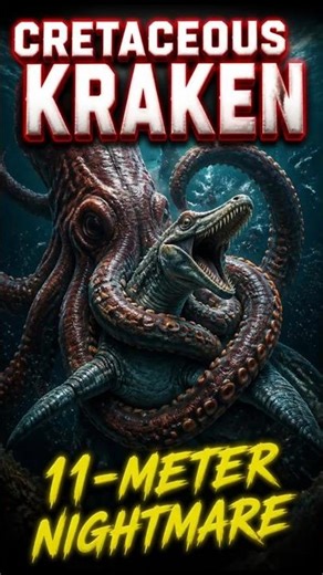 This Boneless Titan Choked Out Marine Reptiles #Tusoteuthis #Shorts