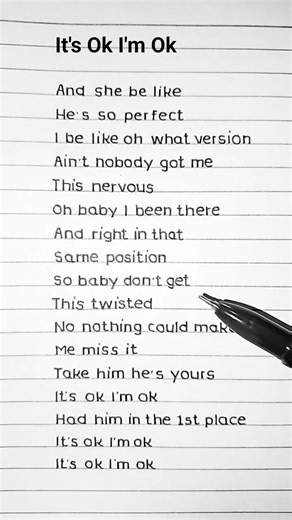 Tate McRae - It's Ok I'm Ok (Lyrics)