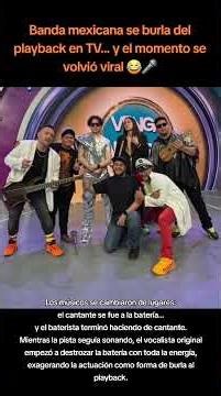 Se burla del playback en TV… 😂🎤 #insulini #espantasuegras #vengalaalegria #playback #musica #banda