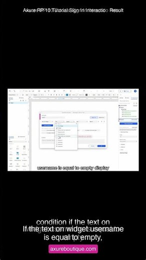 Axure RP 10 Tutorial Sign In Interactio Result