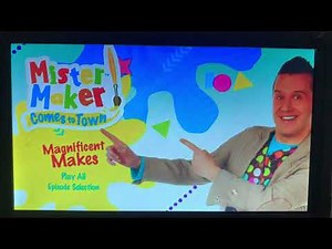 mister maker comes to town magnificent makes walkthrough dvd menu