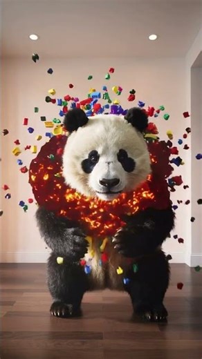 Panda exploding Lego #brainrot