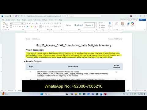 Exp25_Access_Ch01_CapAssessment - Latte Delights Inventory 1.0 | Access Chapter 1 Capstone/exp19