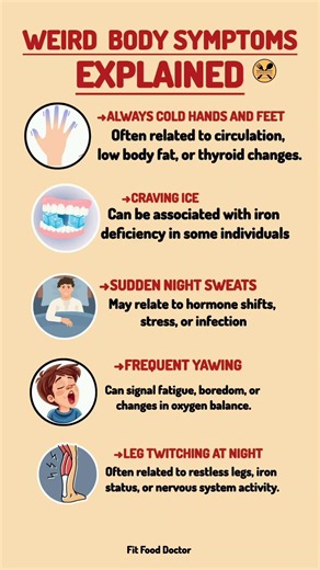 WEIRD BODY SYMPTOMS EXPLAINED | 5 Strange Signs Your Body May Be Giving You #healthtips
