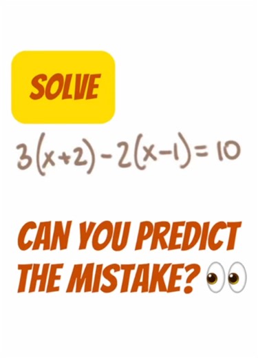This midterm question tricks 90% of students | Find the trap #algebra #studytips #mathtutor #fyp #mathytales