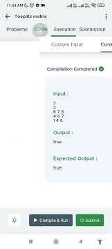 DSA Coding challenge: Toeplitz matrix (Diagonal-constant matrix)