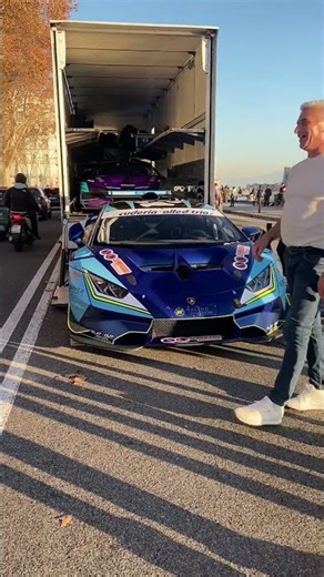 STO EVO2 🩵💜 #car #lamborghini #racing