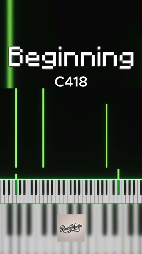 Beginning (C418, Minecraft) | Piano Tutorial