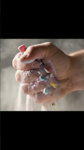 Deep Relaxing & Crunchy Sounds, 🌈 Crushing Colorful Chalk Sticks ✊ | Hand of Crush ASMR #satisfying