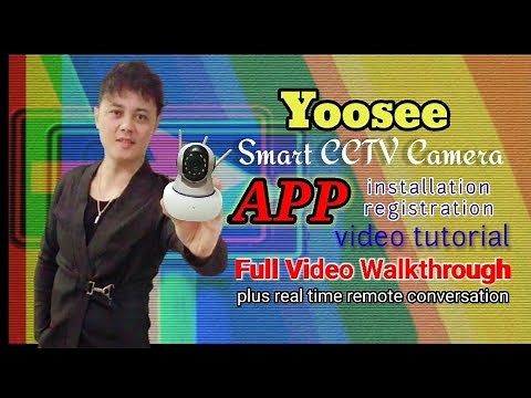 Yoosee CCTV Camera How to download APP, install, register and connect to wifi. Video tutorial.