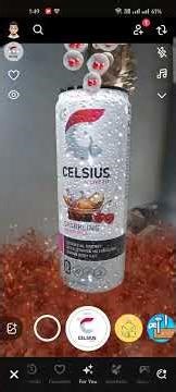 Celsius WebAR (Snap Lens Studio) — Product Burst + Fluid VFX | Shareable Browser AR Link | WULF