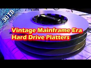 Vintage Mainframe Era Hard Drive Platters