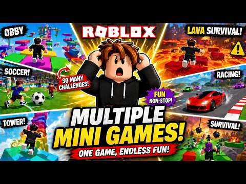 Multiple Mini Games in One Game 😱🎮 | Roblox | Khelbabu Roblox