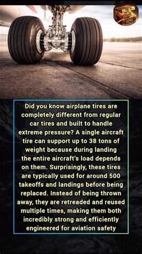 Why Airplane Tires Are Stronger Than You Think #amazingfacts #facts #shorts