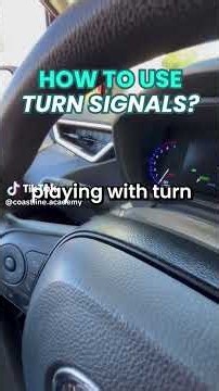Here's the driving instructor approved guide to using your turn signals when driving! #driversed