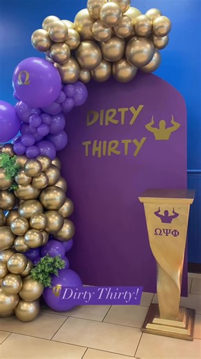 It’s a dirty thirty birthday! #birthdaymonth #dirtythirty #Backdrop #balloongarland #balloondecor #reelsfbシ #reeloftheday #explorepage #sweetspaceevents | The Sweet Space