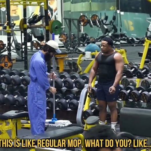 46K views · 1.4K reactions | BEST REACTIONS with 32KG MOP | Elite Powerlifter Pretended to be a CLEANER in Gym Prank P5 #anatoly #gym #prank #challenge #cleaner | Anatoly | Facebook