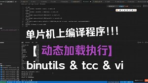 MKRTOS：单片机上实现自己编译程序并且运行（动态加载 binutils & tcc & vi）