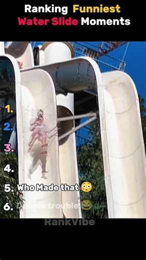 Ranking Funniest Water Slide Moments 🌊