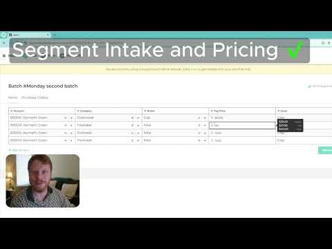 Speed Up and Organize Consignment Inventory Intake Using Batches